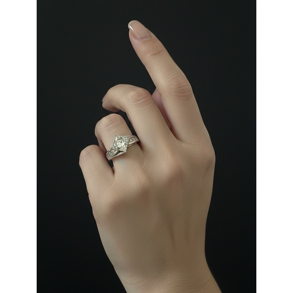 JTV TYCOON 9.25 Sterling Silver CZ Ring Size 5.25